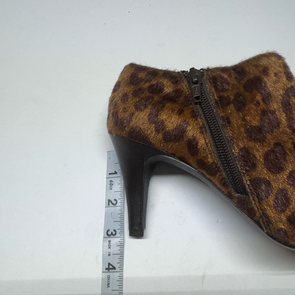 Massini Cheetah Print Zip-Up Booties Boots Size 7.5 Animal Print Brown - Picture 7 of 7